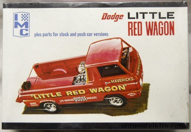 IMC 1/25 Dodge Little Red Wagon - Stock or Race Version, 107 plastic model kit